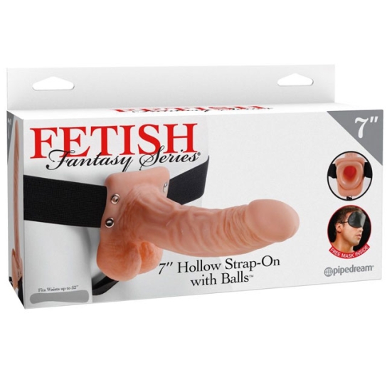 Страпон полый Pipedream 7&quot; Hollow Strap-On