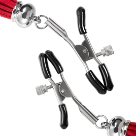 Зажимы на соски «Прищепки» с кисточками из замши