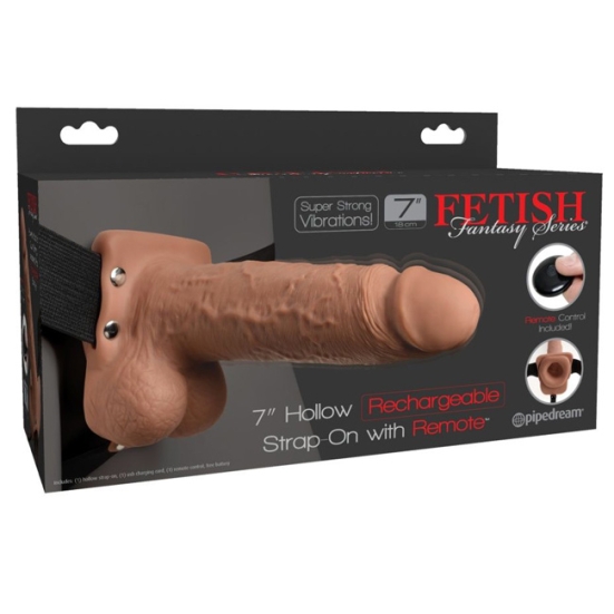 Страпон полый Pipedream 7&quot; Hollow Rechargeable